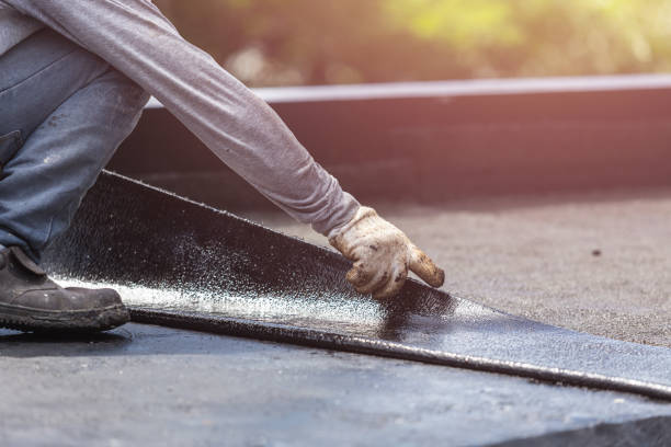 Professional Waterproofing technician working in Galena, IN